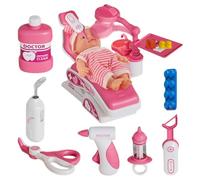 Ensemble de dentiste, jouet éducatif réaliste et amusant pour doigts, ensemble de jeu docteur fille, pour école maternelle, école primaire, salle de classe, maison, fête, activités matinales libres