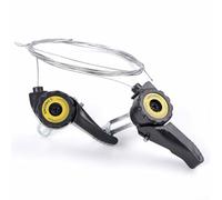 Ensemble de dérailleur de vélo de montagne de 15 vitesses à 21 vitesses avec câble intégré pour un changement de vitesse avant et arrière précis (noir)