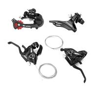 Ensemble De Dérailleur De Vélo - Dérailleur De Vélo De Montagne - Kit De Vélo De Montagne, Vélo De Montagne En Alliage D'aluminium Une Pièce Vélo Siamois 21 Vitesses Régulateur De Vitesse Numérique Éq