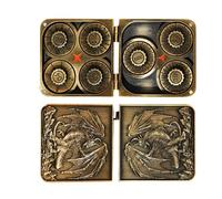 Ensemble De Dés À Spinner en Métal, avec Boîtier De Dragon en Relief, 1 Set, 7-i N-1 RPG Roller Coller, Alternative À La Main, Portable avec Couvercle Magnétique, pour Les Jeux De Table