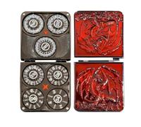 Ensemble De Dés À Spinner en Métal, avec Boîtier De Dragon en Relief, 1 Set, 7-i N-1 RPG Roller Coller, Alternative À La Main, Portable avec Couvercle Magnétique, pour Les Jeux De Table