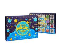 Ensemble de dés de l'Avent - Jeu de vacances de 24 jours, pièces de table RPG, accessoires cadeaux saisonniers, lot de dés à compte à rebours dans un style enchanteur | Ensemble de dés pour hommes et