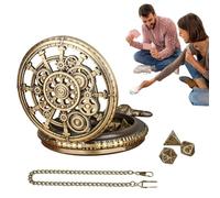 Ensemble De Dés De Montre - Dés De Poche Rétro | Jeu De Montre De Poche Classique, Boîtier De Montres De Poches, Dées De Montres De Poches - Petits Jeux De Rôle Et De Société En Métal À Multiples Face