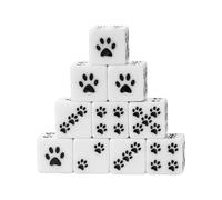 Ensemble De Dés De Patte De Chat - Kit De Jeu en Résine De 1,6 Cm, Paquet De Pattes en Acrylique, Ensembles De Packs De | Pièces De Jeu sur Le Thème du Chat, Ensemble De Dés À Collectionner
