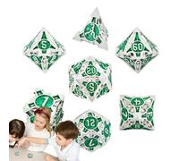 Ensemble de dés en métal - Dés de Jeu, de Jeu de rôle, Robustes de qualité supérieure pour Les Aventures RPG sur Table, Longues de Campagne | Kit de Portable pour Jeux de société,