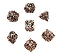 Ensemble De Dés En Métal, Dés Polyèdre Creux, Adaptés Aux Jeux De Rôle Tels Que Pathfinder Rpg Shadow Run Dnd