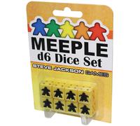 Ensemble De Dés Meeple D6 : Jaune
