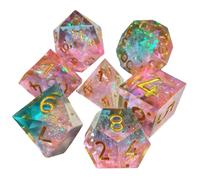 Ensemble De Dés Numériques À Faces Multiples, 7 Pièces, Pour Jeu De Rôle, Fête, Accessoires De Jeu De Table