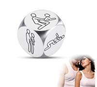 Ensemble de dés pour Couples - Conçu pour Une soirée en Amoureux - Convient pour Les Jeux de rôle - Dés de Rendez-Vous en Acier