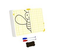 Ensemble de dessin artistique symétrique créatif avec planche à dessin quadrillée pour les enfants d'âge préscolaire pour l'apprentissage du développement de la motricité fine Ensemble de dessin