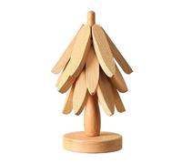 Ensemble De Dessous De Plat d'arbre - 20x20x2cm, Dessous De Plat en Bois, Artistique | Support Universel en Bois Résistant À La Chaleur, Ustensiles De Cuisine Anti-brûlure, Dessou De Verre pour Casse
