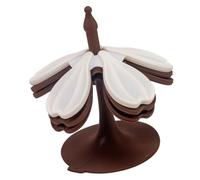 Ensemble de Dessous de Plat de Cuisine en Silicone, Coussinets pliants en Forme de Fleur avec pour l ' Entretien de la Table Autour des Tasses, Bols et ustensiles de Service