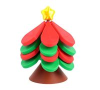 Ensemble de dessous de plat en ABS pour sapin de Noël, dessous de plat pliable pour plats chauds, support de casserole, bol et four à micro-ondes | Tapis de cuisine compact antidérapant pour comptoir