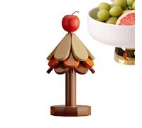 Ensemble de dessous de plat en bois - Isolation du sapin de Noël - Dessous de verre résistant à la chaleur | Pour ustensiles de cuisine, poêle, poêle, tasse, théière, plats chauds, bols, cuisine