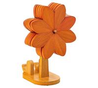 Ensemble de dessous de plat en bois résistant à la chaleur, tapis de moulin à vent avec support de téléphone, décoration de table de Noël pour une utilisation quotidienne
