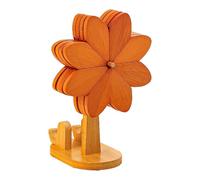 Ensemble de dessous de plat en bois résistant à la chaleur, tapis de moulin à vent avec support de téléphone, décoration de table de Noël pour une utilisation quotidienne