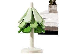 Ensemble de Dessous de Plat en Forme d'arbre, Dessous de Plat d'arbre pour Plats Chauds - Manique théière | Ensemble de sous-Verres décoratifs, Support résistant à la Chaleur, avec 3 sous-verr