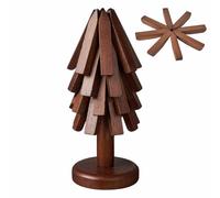 Ensemble De Dessous De Plat En Forme D'arbre En Bois - Deśsous De Verre Pour Plats Chauds, Plats Chauds | Pot Trivets Arbre Coaster | Dessous De Plat En Forme D'arbre De noel, Sous-verres De Table Pli