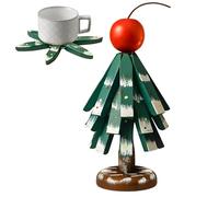 Ensemble de dessous de plat en forme d'arbre en bois résistant à la chaleur avec support, pour poêles, bols, assiettes, boissons, comptoir de cuisine, ferme, maison, bureau, restaurant