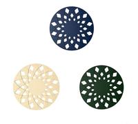 Ensemble de dessous de plat en silicone antidérapant résistant à la chaleur pour comptoirs de cuisine, bols de cuisine, ouvre-bocaux, repose-cuillère, passe au lave-vaisselle, 17 cm, décoration (A)