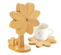 Ensemble de dessous de plat - Moulin à vent avec support de téléphone, ensemble de dessous de plat - pour casseroles, assiettes, bols, théières, cuisine, salon, table à manger, décoration d'intérieur