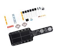 Ensemble de détecteur de métaux portable avec alarme sonore et lumière LED pour projet de soudure électronique, circuit imprimé, accessoires de construction, transducteur en métal portatif