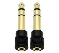 Ensemble de deux adaptateurs robustes 1/4" vers 1/8", conception résistante à la corrosion assurant une longue durée de vie et une perte de signal