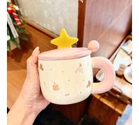 Ensemble de Deux Tasses en Céramique 3D Mignonnes pour Café, Thé ou Lait, Cadeau D'anniversaire, Tasse à Café, pour Femmes, Amies et Amoureuses (1 Pièce)(Purple)