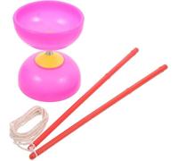 Ensemble de Diabolo à Triple Roulement - Jouet de Jonglage - Yo-Yos Colorés avec Bâtons