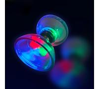 Ensemble de diabolo chinois Yoyo à LED, triple roulement, jouets de jonglage, diabolo lumineux coloré avec bâtons de diablo