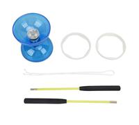 Ensemble de Diabolo Yoyo Chinois, Jouet Professionnel en Caoutchouc Souple avec 2 bâtons et Ficelle pour Jongler, Exercice de Performance, Enfants Adultes débutants
