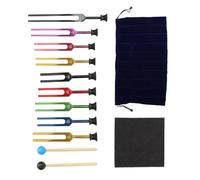 Ensemble de diapason à résonance avec marteau accordeur professionnel pour guitare violon instrument de musique professionnel violon guitare accordeur son en métal avec ensemble