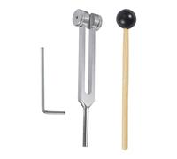 Ensemble de diapasons 128 Hz - Diapasons de en alliage d'aluminium de haute qualité avec maillet | Outil de thérapie par fréquence précis pour le yoga, la méditation, l'équilibrage des chakra