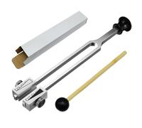 Ensemble de diapasons de - 26 cm en d'aluminium | Instrument de sonore avec marteau, outil de diagnostic professionnel pour la méditation, la relaxation et une utilisation