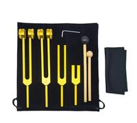 Ensemble De Diapasons - Instruments De Sonorisation Thérapeutique, Diapason De Méditation | Diapasons Multi-usages En D'aluminium Avec Maillet, Son Clair Et Résonnant, Construction Durable Po