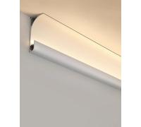 Ensemble de diffuseurs linéaires à LED d'intérieur - Canal lumineux en aluminium pour éclairage de plafond, sol et mur - Idéal pour la décoration d'intérieur moderne et l'efficacité énergétique