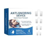 Ensemble de dilatateurs nasaux - Insert de soulagement des ronflements en silicone 3x1,4x1,8 cm 4 pièces, dispositif d'assistance respiratoire | Aide Anti-ronflement réutilisable pour un sommeil silen