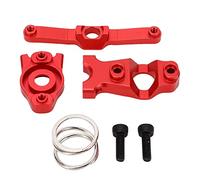 Ensemble de Direction RC en Alliage d'aluminium, pièces de Mise à Niveau pour Voitures Traxxas E Revo VXL Summit 1/16 RC, Durable, léger, Facile à Installer, manivelle de (Rouge)