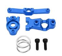 Ensemble de Direction RC en Alliage d'aluminium, pièces de Mise à Niveau pour Voitures Traxxas E Revo VXL Summit 1/16 RC, Durable, léger, Facile à Installer, manivelle de (Bleue)
