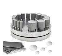 Ensemble de Disques à Couper - Ensemble de poinçon et matrice 17 pièces en acier carbone haute résistance - Set de 17 Pièces pour Fabrication de Bijoux Découpe Disque - pour Métal, Argent, Cuir, Pierr