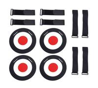 Ensemble de disques de cibles de Football 4 pièces, équipement d'entraînement de But de Football ABS avec Sangles, Disque Cible à Angle réglable pour la Pratique des Passes et du