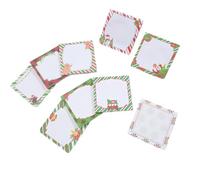 Ensemble De Disques Gluants De Vacances En 9 Parties Matelas À Notes En Papier Sapin De Noël Dessins De Figures De Neige Matériaux D'écriture De Noël Multicolores