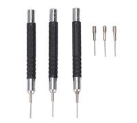 Ensemble de dissolvant de broches de chaîne de montre, alliage d'aluminium, jeu de broches de poinçon 3 en 1 avec broches de rechange, pour horlogers et bijoutiers, 1 ensemble