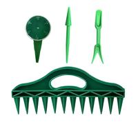 Ensemble de Distributeur de de | Planteur de Digger de Sol réglable de Jardin de Jardin 4 pièces, 12 Trous de dilebber, Outil de planteur Portable,