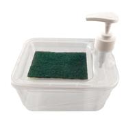 Ensemble de Distributeur de Savon - 2 en 1 Pompe de Savon à Vaisselle avec Support d'éponge, Organisation de comptoir | Bouteille de Distributeur Liquide Rechargeable, récipient de Rangement d'évier,
