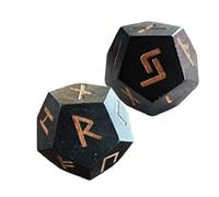 Ensemble de divination sculptée - Divination portable pour les amateurs d'histoire, petits dés pour le divertissement
