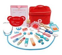Ensemble De Docteur Semblant Jouer Pour Enfants 3 ，30 Pièces Rouge MK8 Rouge G