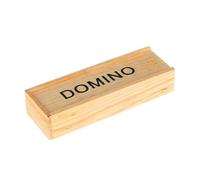 Ensemble De Dominos Double Six - 28 Pièces De Dominos En Bois Noir Avec Étui De Transport Pour Et Adultes | Jeu De Société Éducatif Classique Pour Soirée En Famille, Jouet D'apprentissage Du C