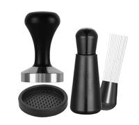 Ensemble de doseurs et d'agitateurs à café, avec manche en bois, accessoires, outils Barista pour Café(58mm)