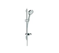 Ensemble de douche HANSGROHE Raindance Select S 120 3jet PowderRain avec barre Unica'S puro 65 cm et porte-savon chromé - 27654000